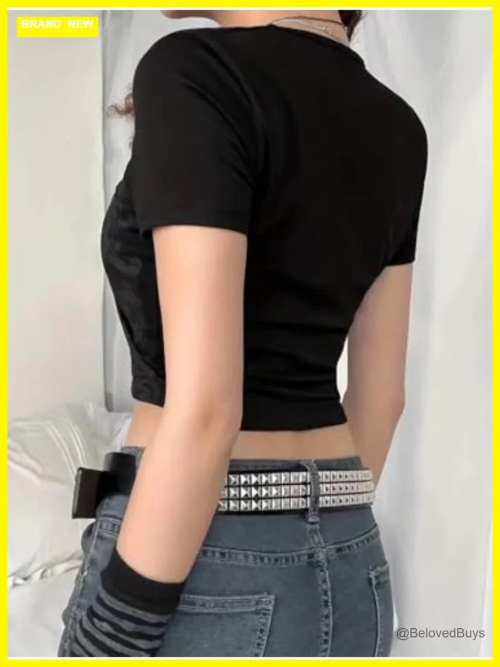 Punk Studded Belt Faux Leather Gothic Rocker Waist Adjustable